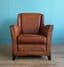 Dutch tan leather club chair - SOLD